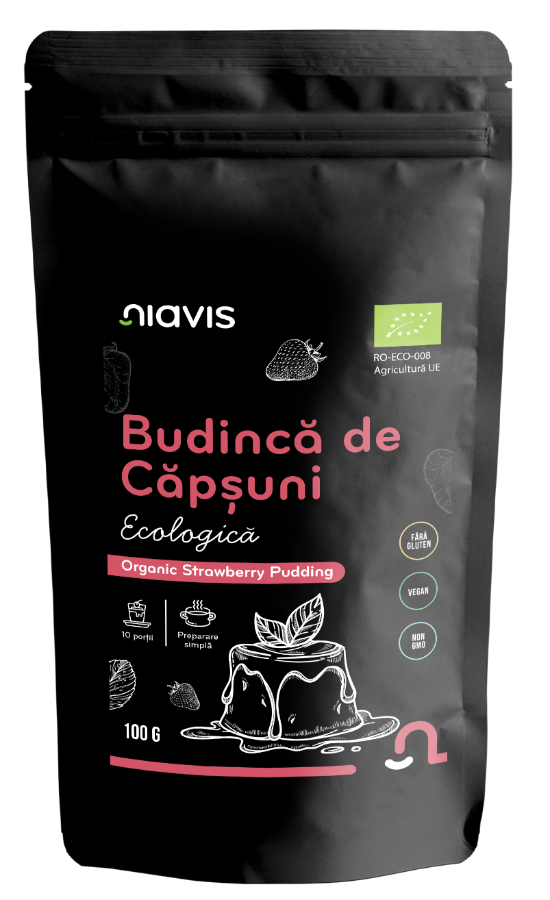 Budinca de Capsuni fara Gluten Ecologica/BIO 100g