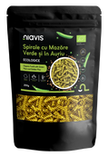 Spirale cu Mazare Verde si In Auriu Ecologice 250g