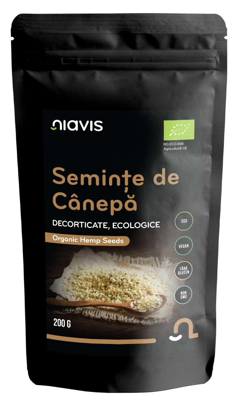 Seminte de Canepa Decorticate Ecologice/BIO 200g
