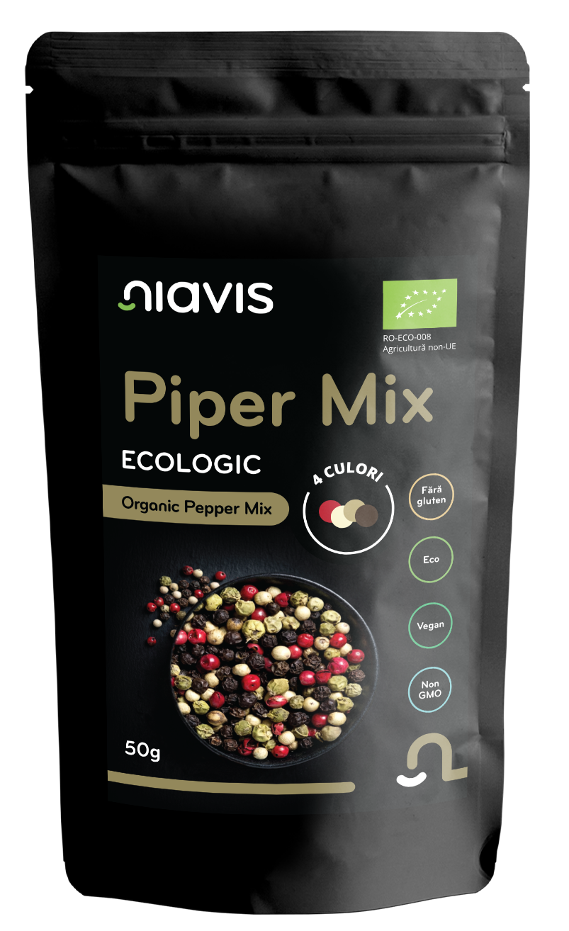 Piper Mix - 4 Culori Ecologic/BIO 50g