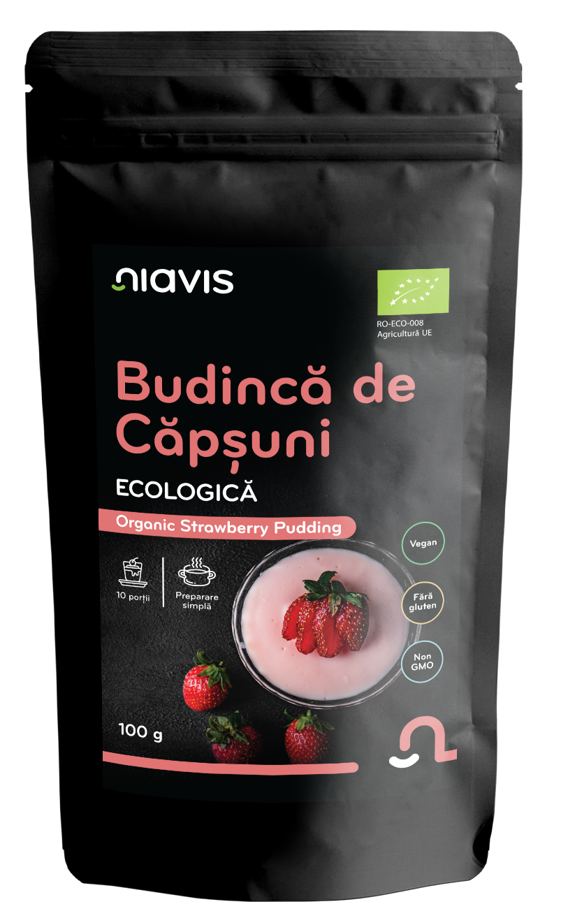 Budinca de Capsuni fara Gluten Ecologica/BIO 100g