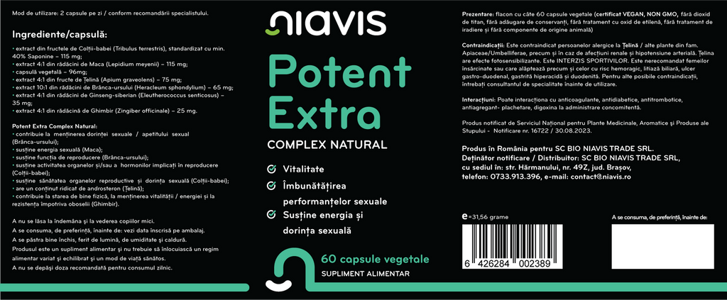 Potent Extra Complex Natural 60cps