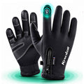 Manusi sport iarna, toamna, aderenta pentru ski, ciclism, Negru - M