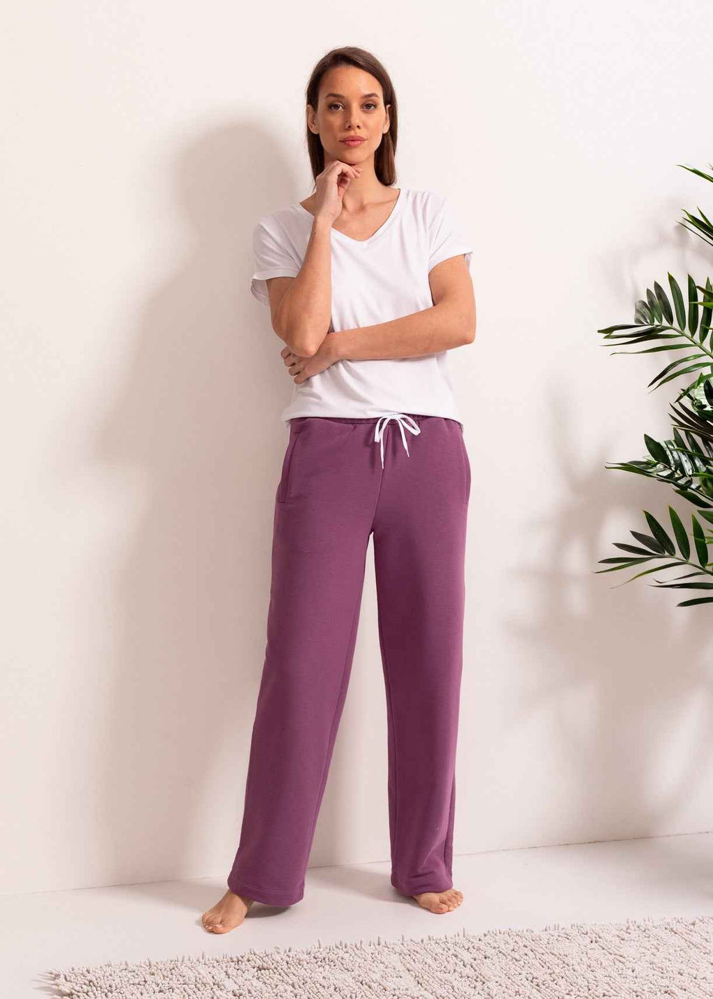 Pantaloni Trening Damă Bumbac