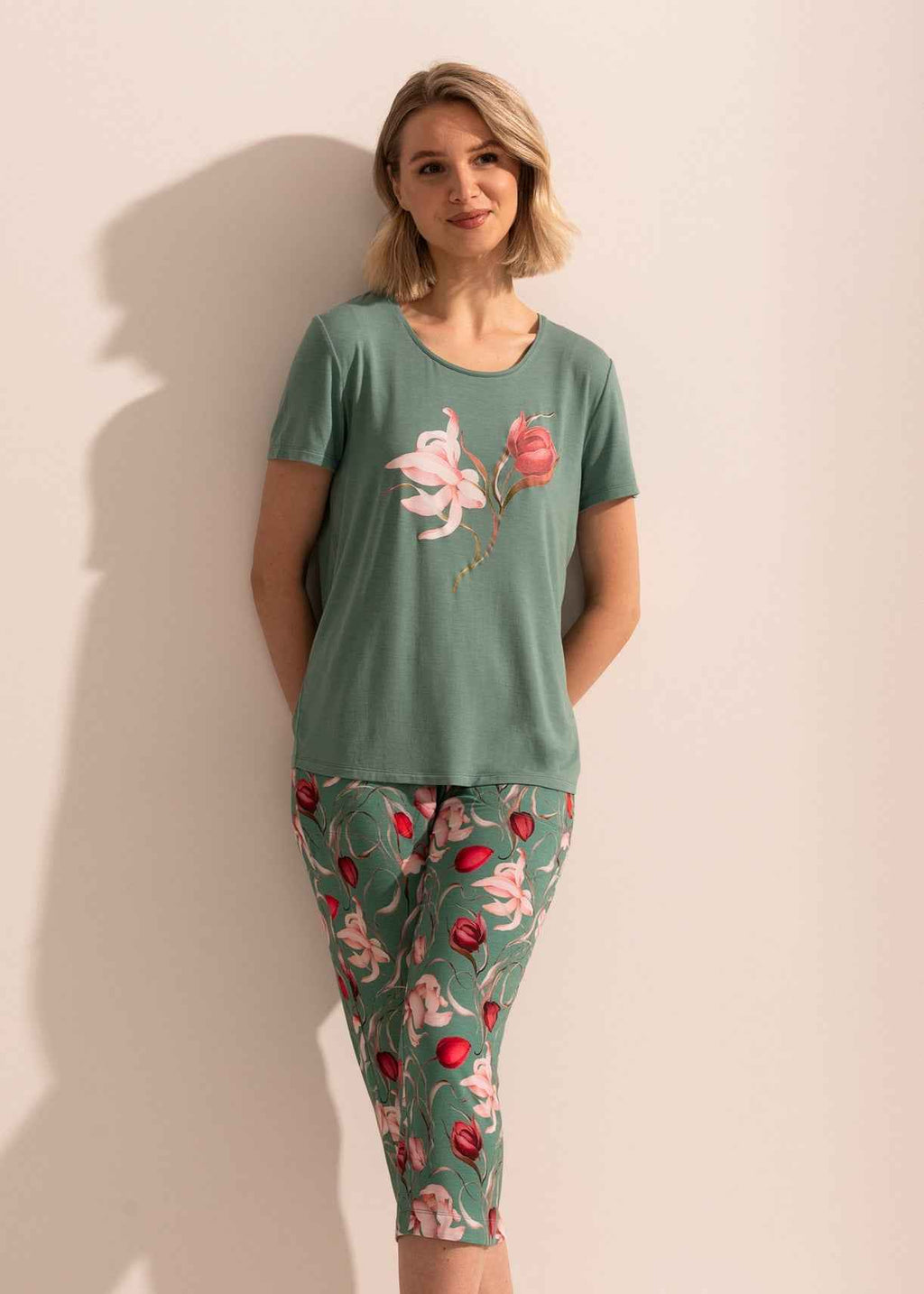 Pijama Damă Flora Modal