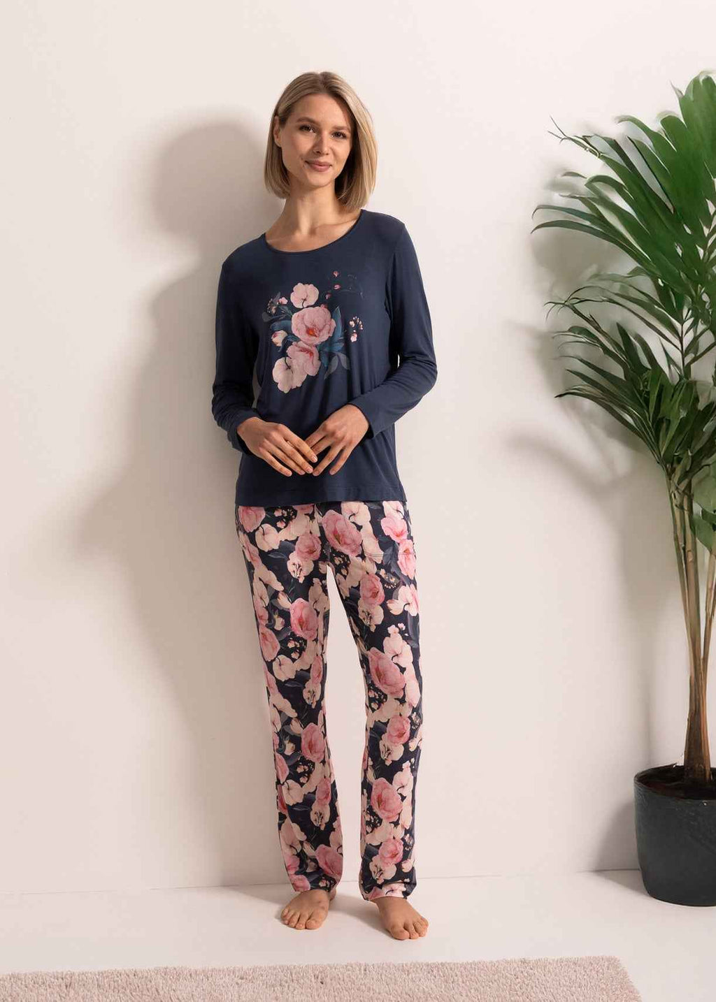 Pijama Damă Flora Modal